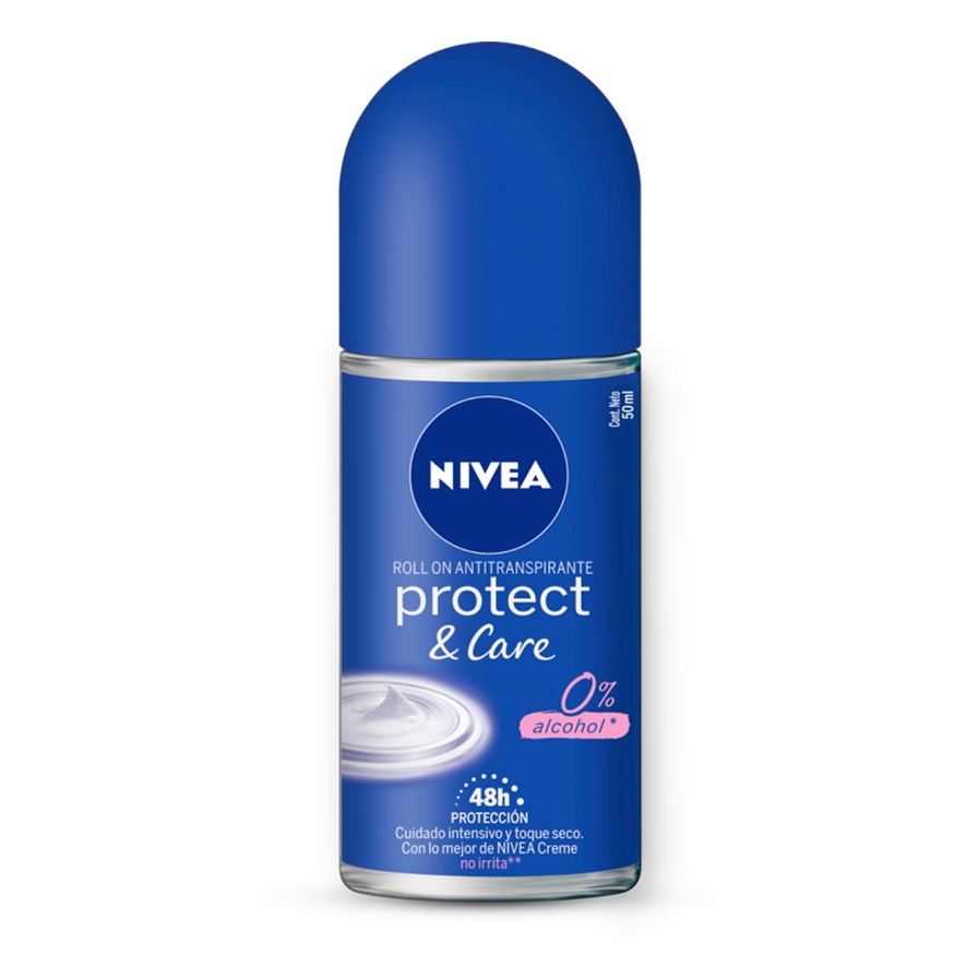 'Protect & Care 0% Alcohol' Roll-On Deodorant - 50 ml