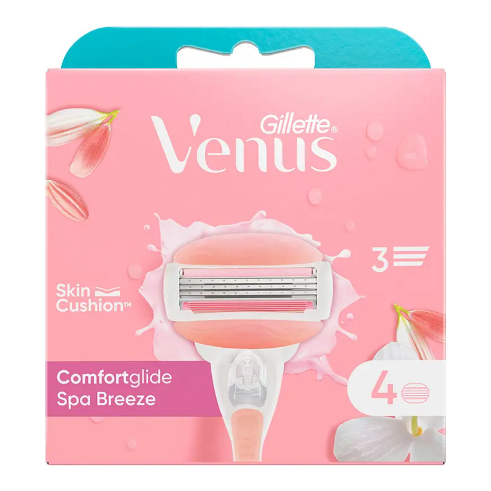 Recharge pour rasoir 'Venus ComfortGlide Spa Breeze' - 4 Pièces