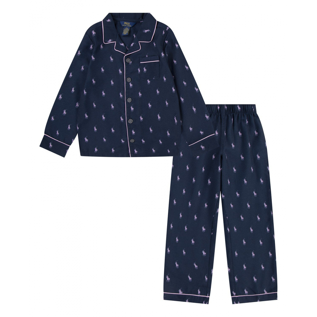 Little Girl's 'Woven Long Sleeve Pajamas, 2-Piece Set'