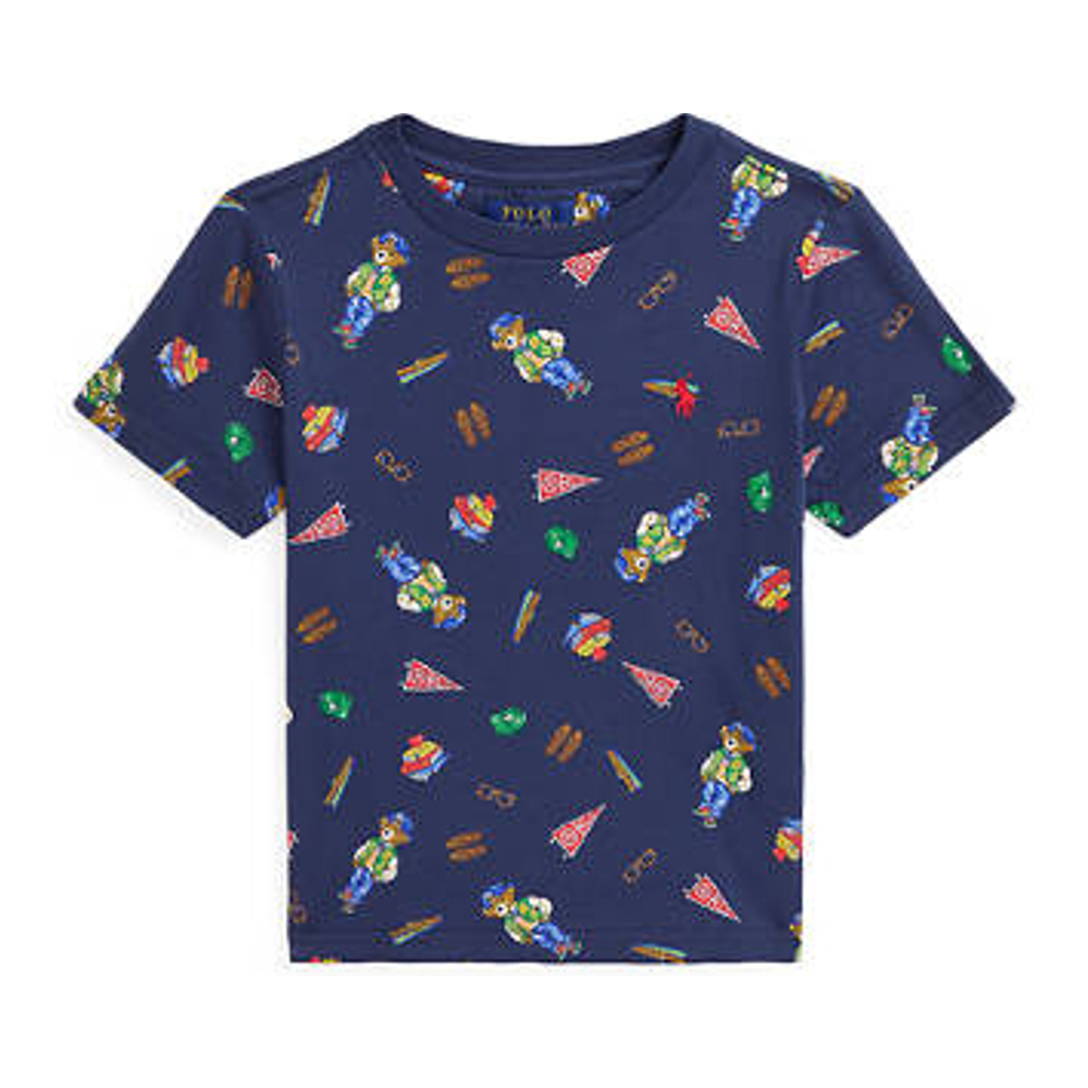 'Polo Bear Cotton Jersey T-Shirt' pour Petits garçons