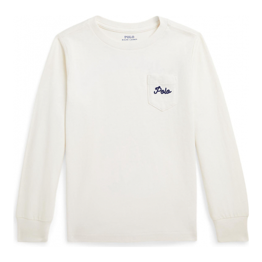 Toddler & Little Boy's 'Dog Printed Cotton Long Sleeve T-Shirt'