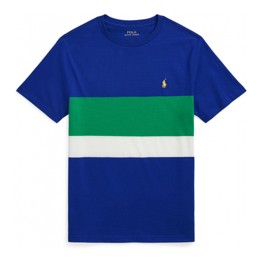 Big Boy's 'Striped Cotton Jersey T-Shirt'