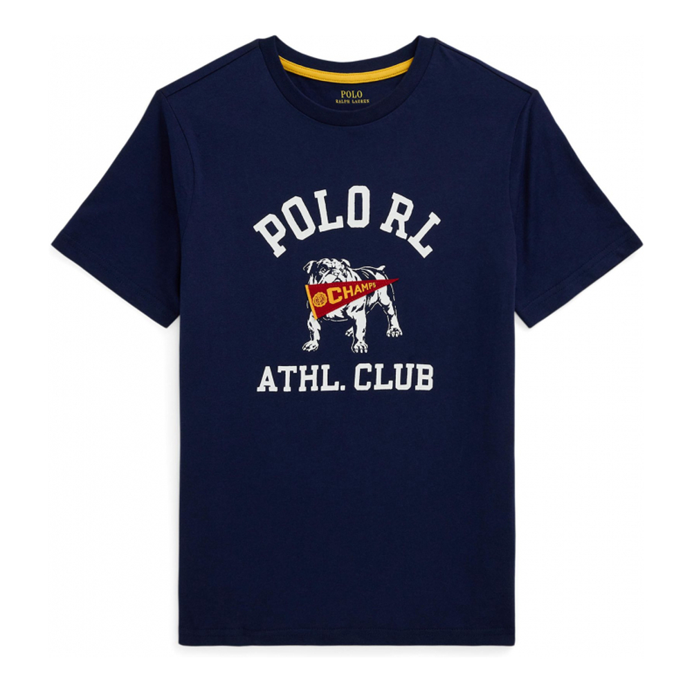 'Logo Cotton Jersey T-Shirt' pour Grands garçons