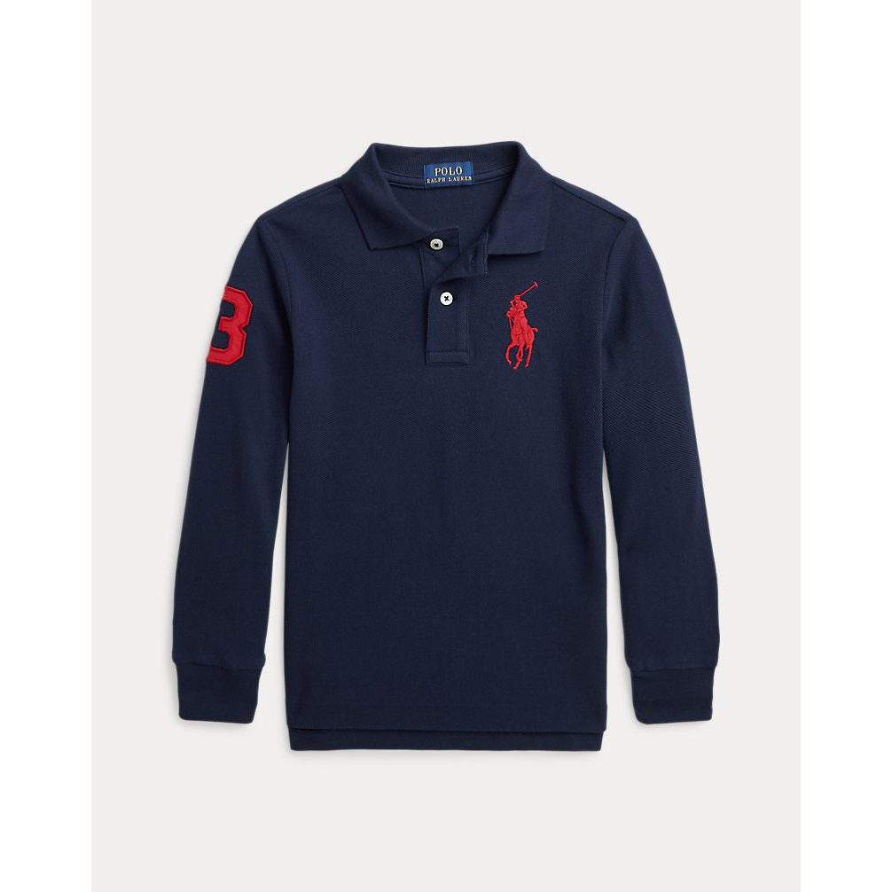'Big Pony Mesh Long-Sleeve Polo' pour Petits garçons