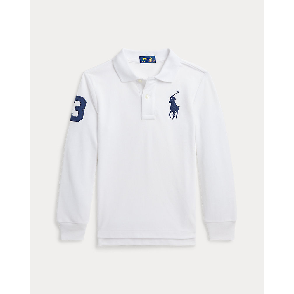 'Big Pony Mesh Long-Sleeve Polo' pour Petits garçons