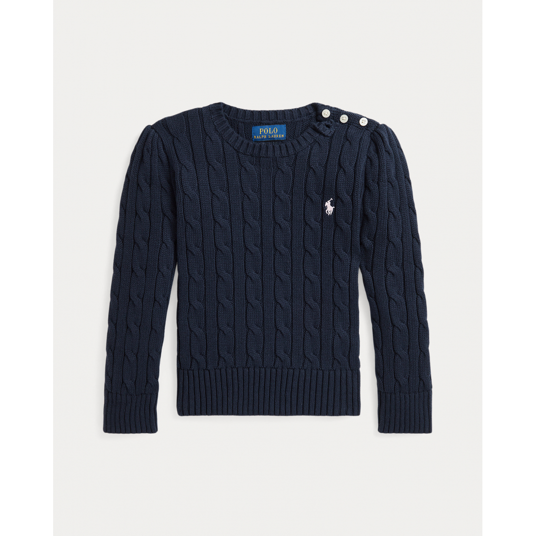 'Cable-Knit Cotton Sweater' pour Bambins & petites filles