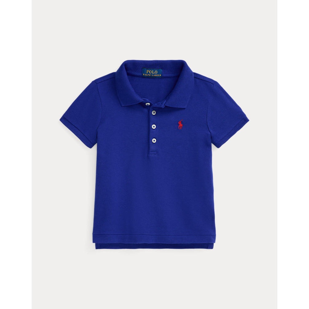 'Stretch Mesh Polo Shirt' pour Petites filles