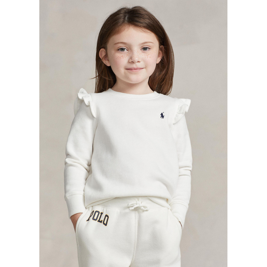 Little Girl's 'Ruffled Fleece Sweatshirt'