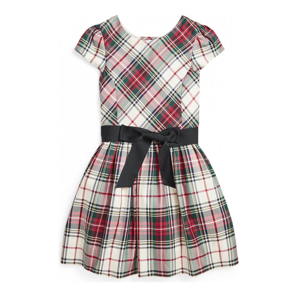 Toddler & Little Girl's 'Plaid Twill Dress'