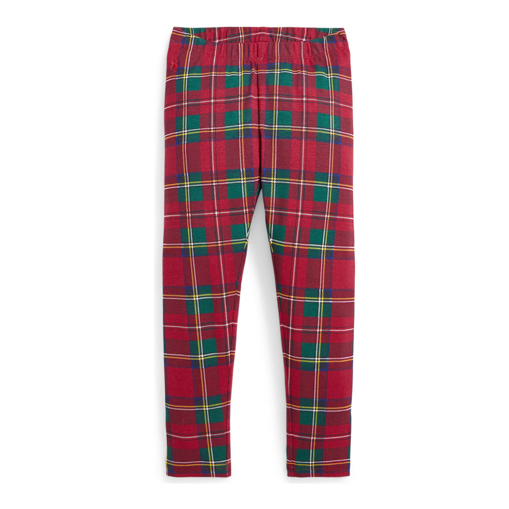 Little Girl's 'Plaid Stretch Jersey Leggings'