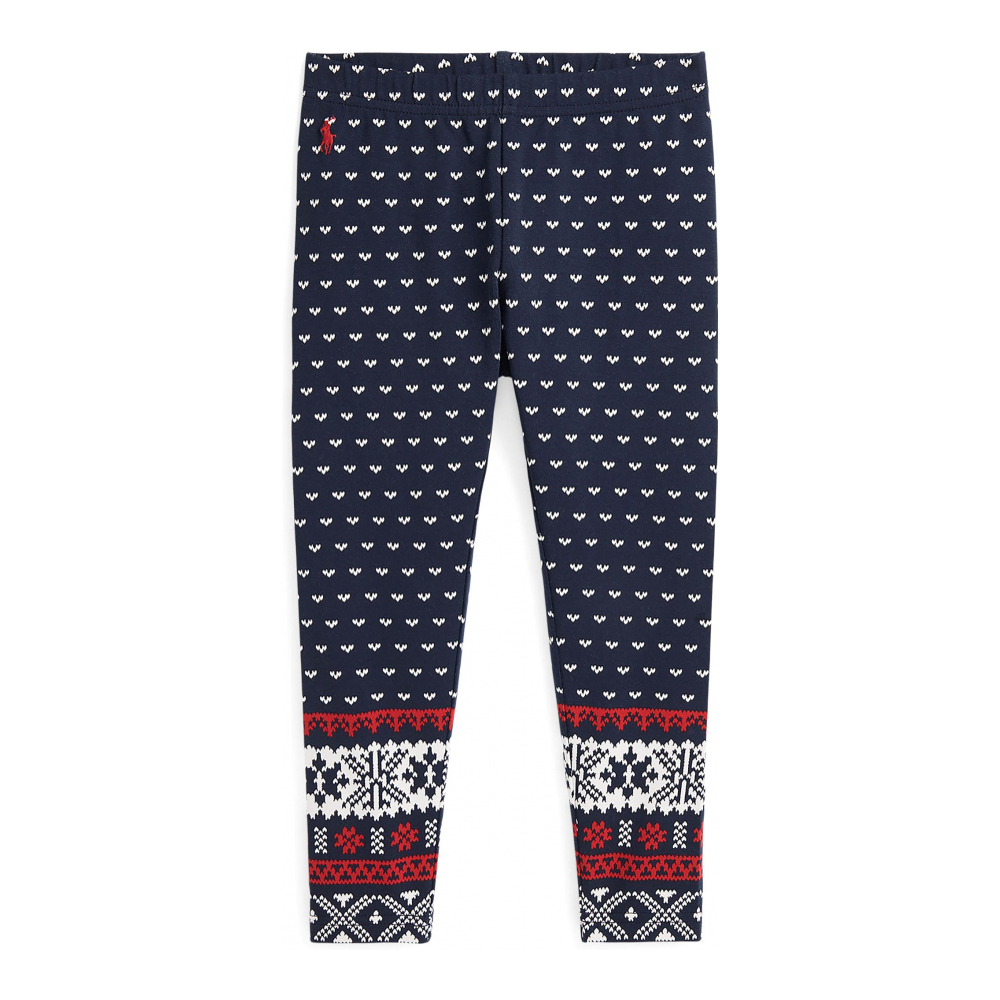 Little Girl's 'Fair Isle Stretch Jersey Leggings'