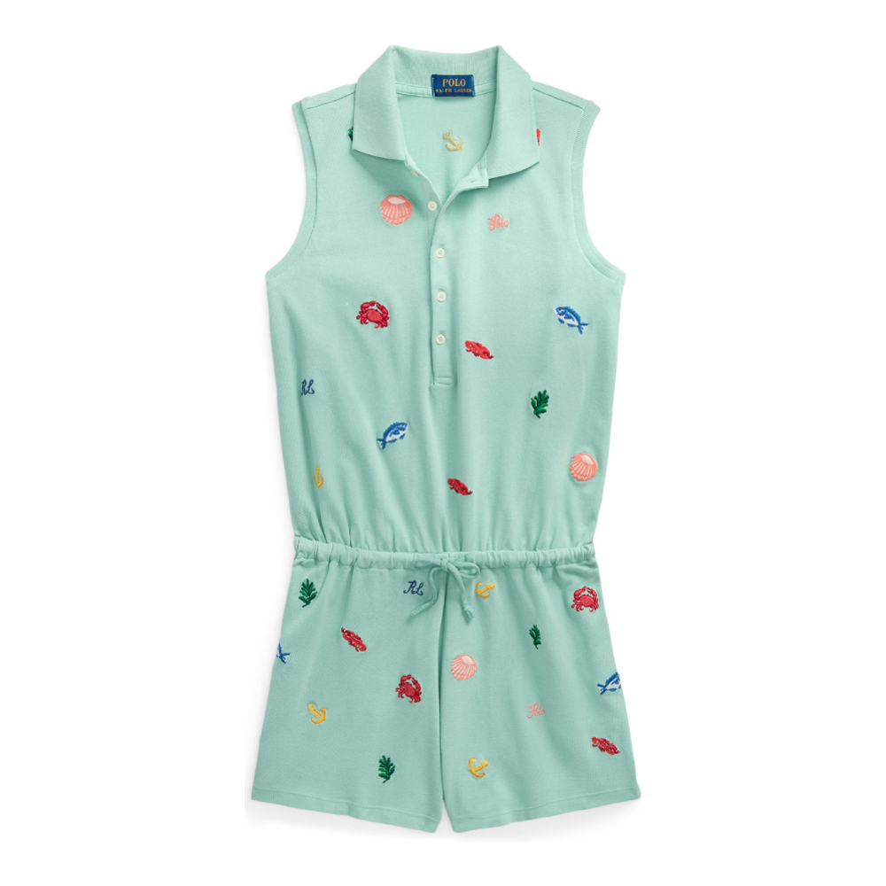 'Stretch Mesh Polo Romper' pour Grandes filles