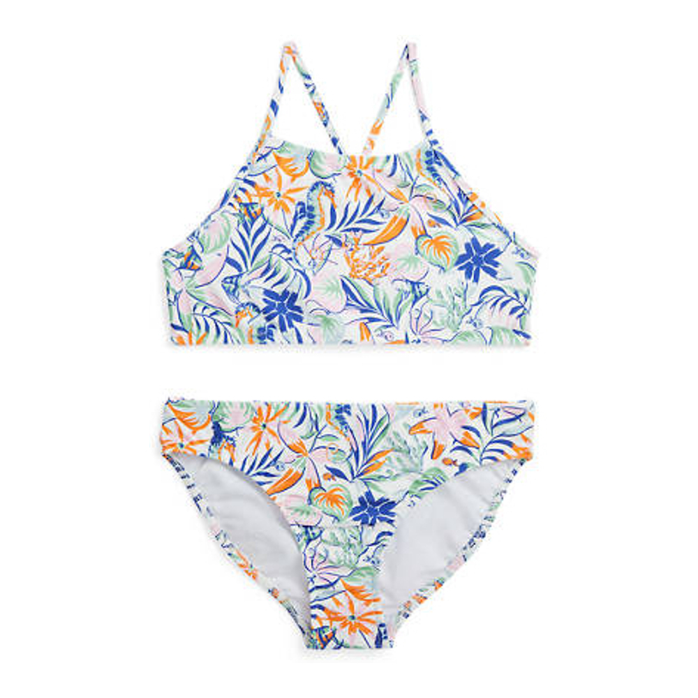 'Tropical-Print Two-Piece Swimsuit' pour Grandes filles