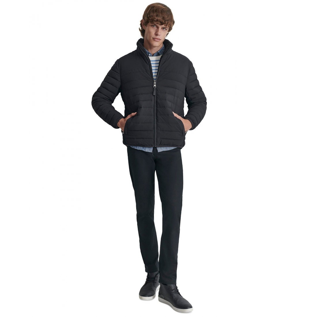 Veste matelassée 'Quilted Fleece-Lined Full-Zip' pour Hommes