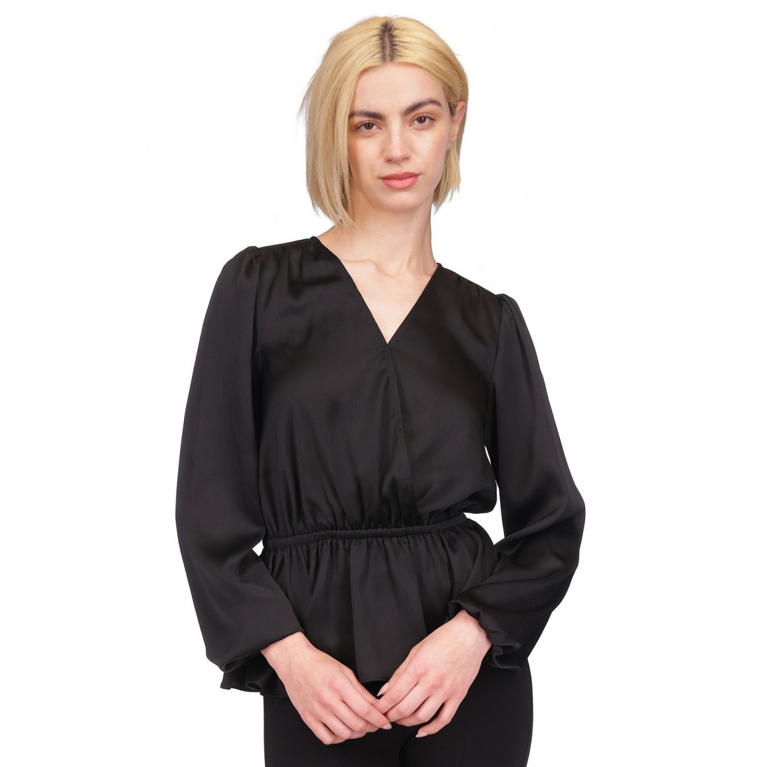Wrap Top 'Satin Faux' pour Femmes