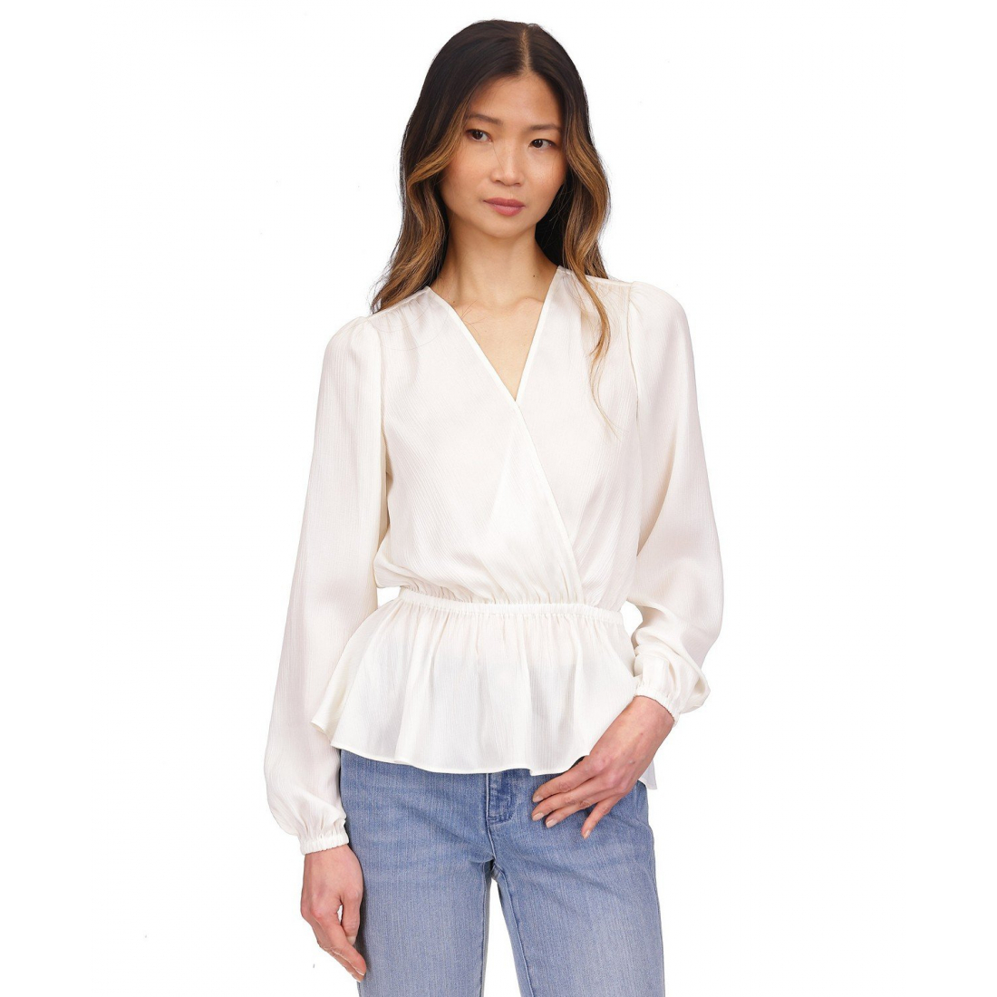 Wrap Top 'Satin Faux' pour Femmes