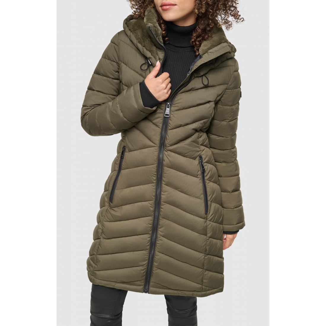 Veste matelassée 'Stretch Packable Longline' pour Femmes