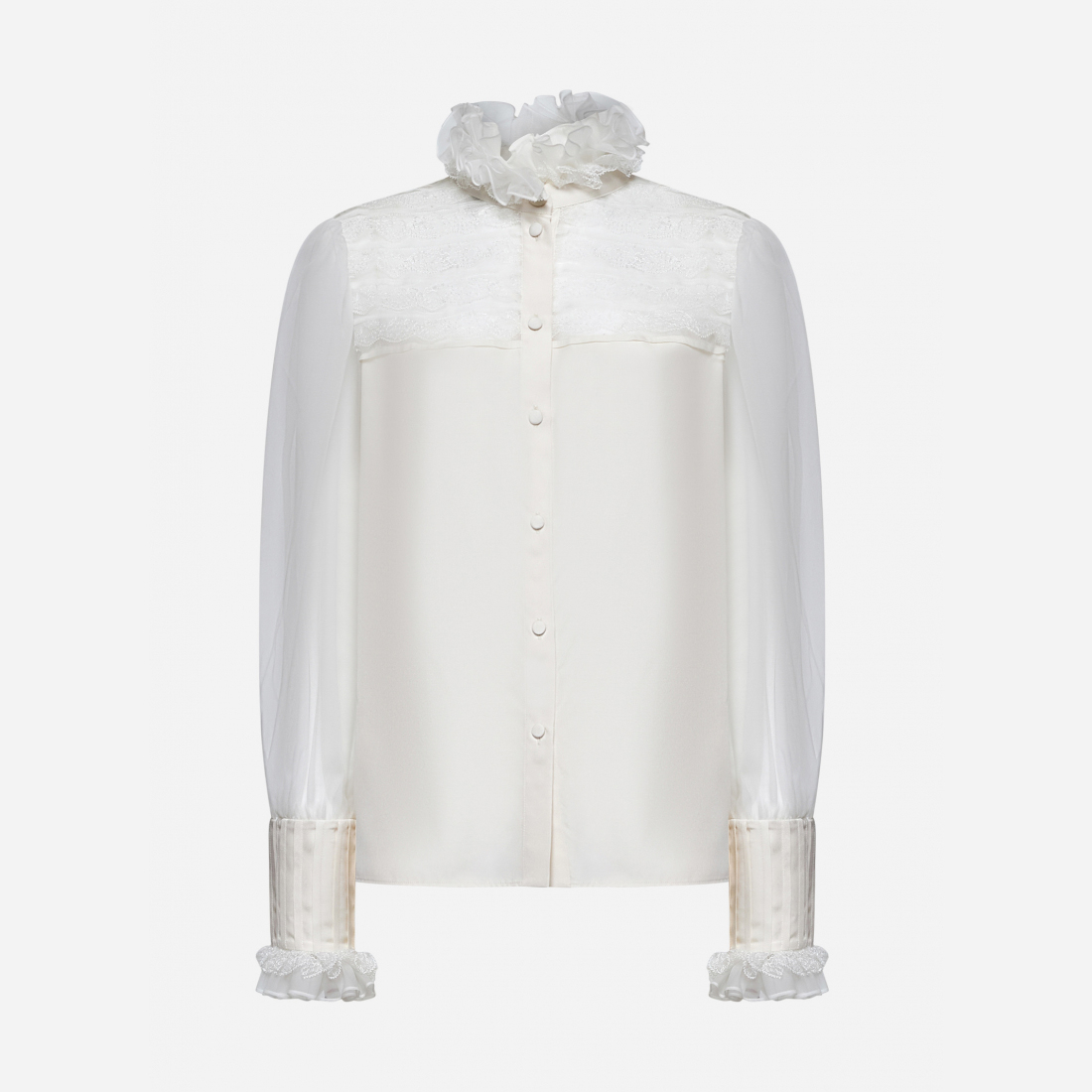 Women's 'Organza' Long Sleeve Blouse