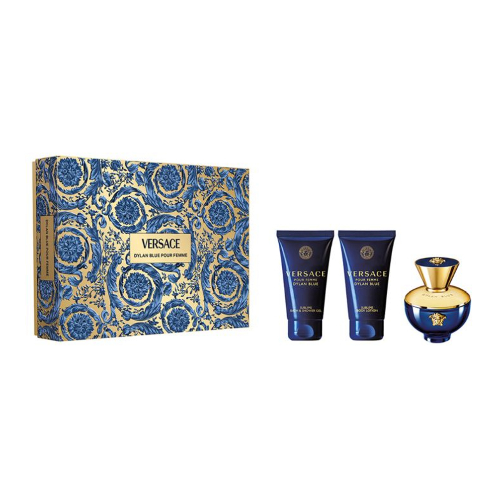Coffret de parfum 'Dylan Blue Pour Femme' - 3 Pièces