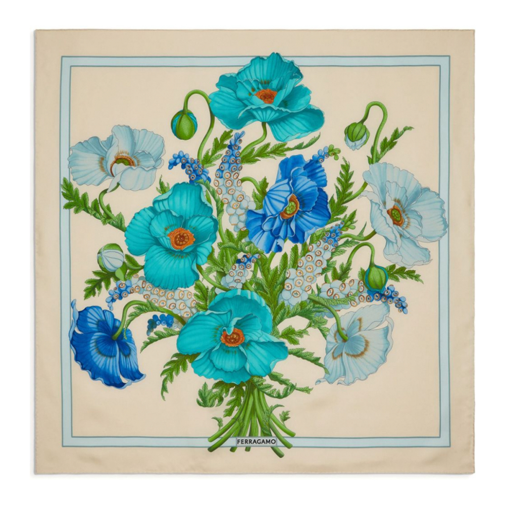 Foulard en soie 'Floral-Print' pour Femmes
