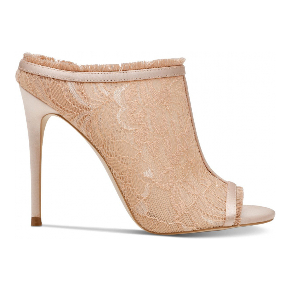 Women's 'Kourt Lace Dress' High Heel Mules
