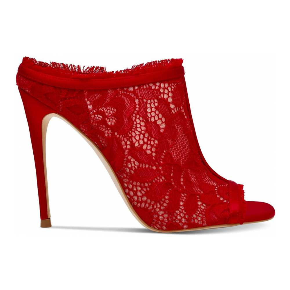 Women's 'Kourt Lace Dress' High Heel Mules