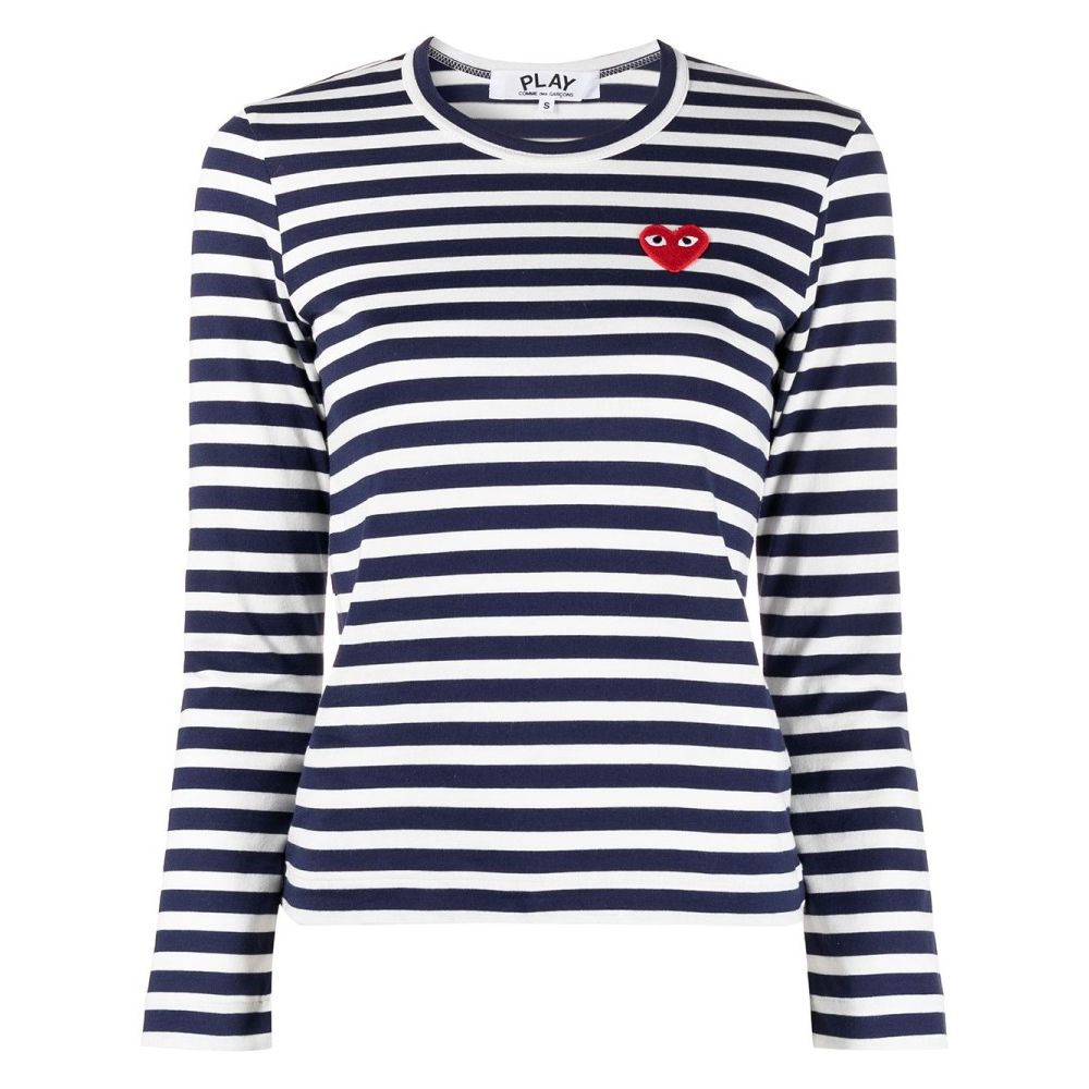 T-Shirt manches longues 'Striped Print' pour Femmes