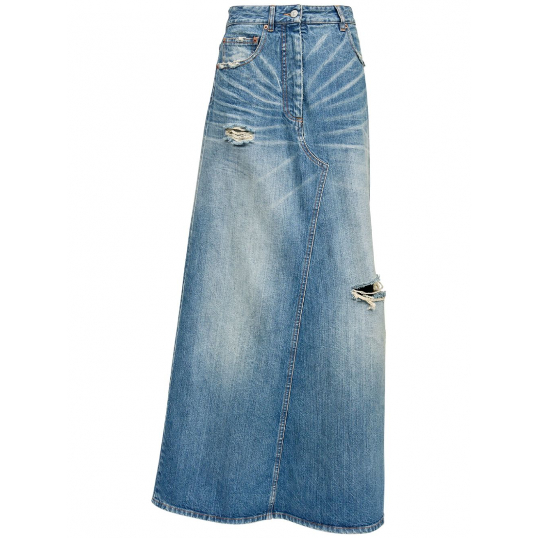 Jupe Midi 'Logo-Patch' pour Femmes