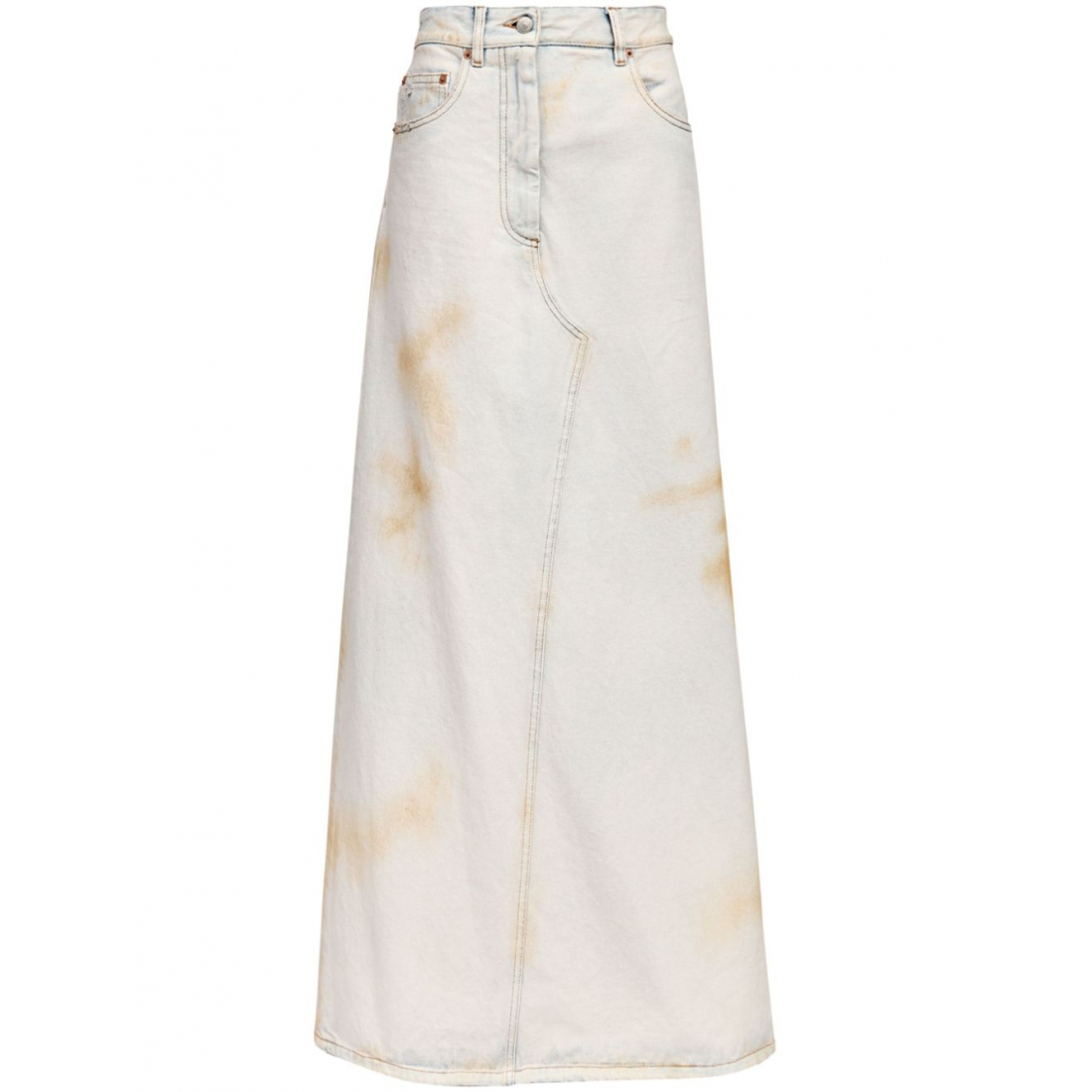 Women's 'Logo-Patch' Midi Skirt