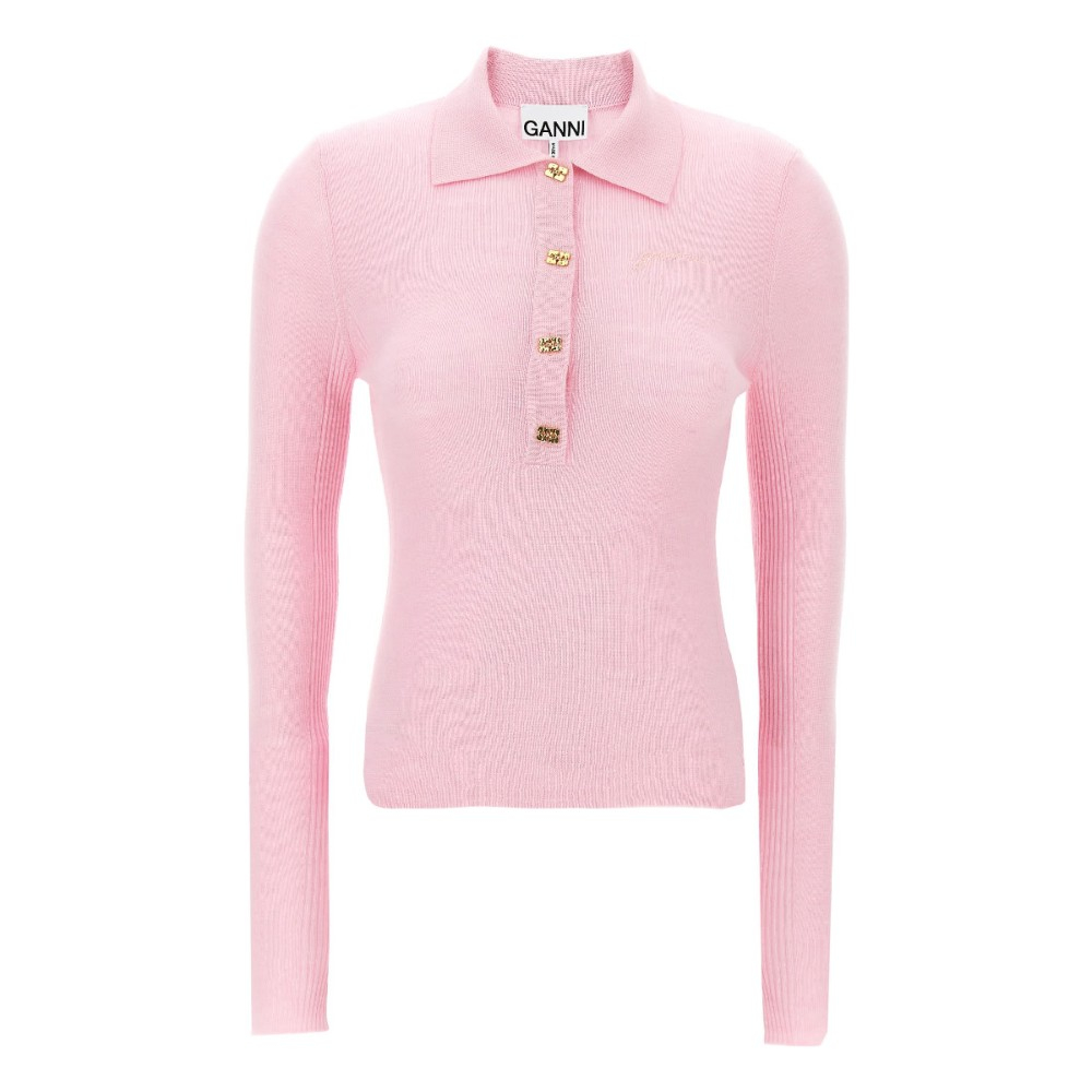 Polo 'Logo Embroidery Knitted' pour Femmes