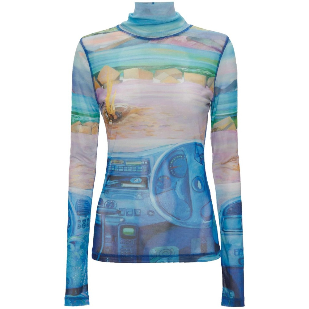 T-Shirt manches longues 'Graphic-Print' pour Femmes