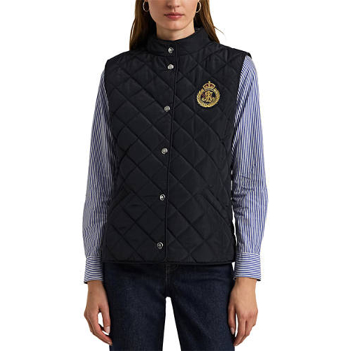 Gilet 'Quilted with Crest' pour Femmes