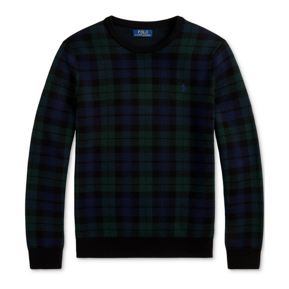 Men's 'Plaid Washable Wool' Sweater