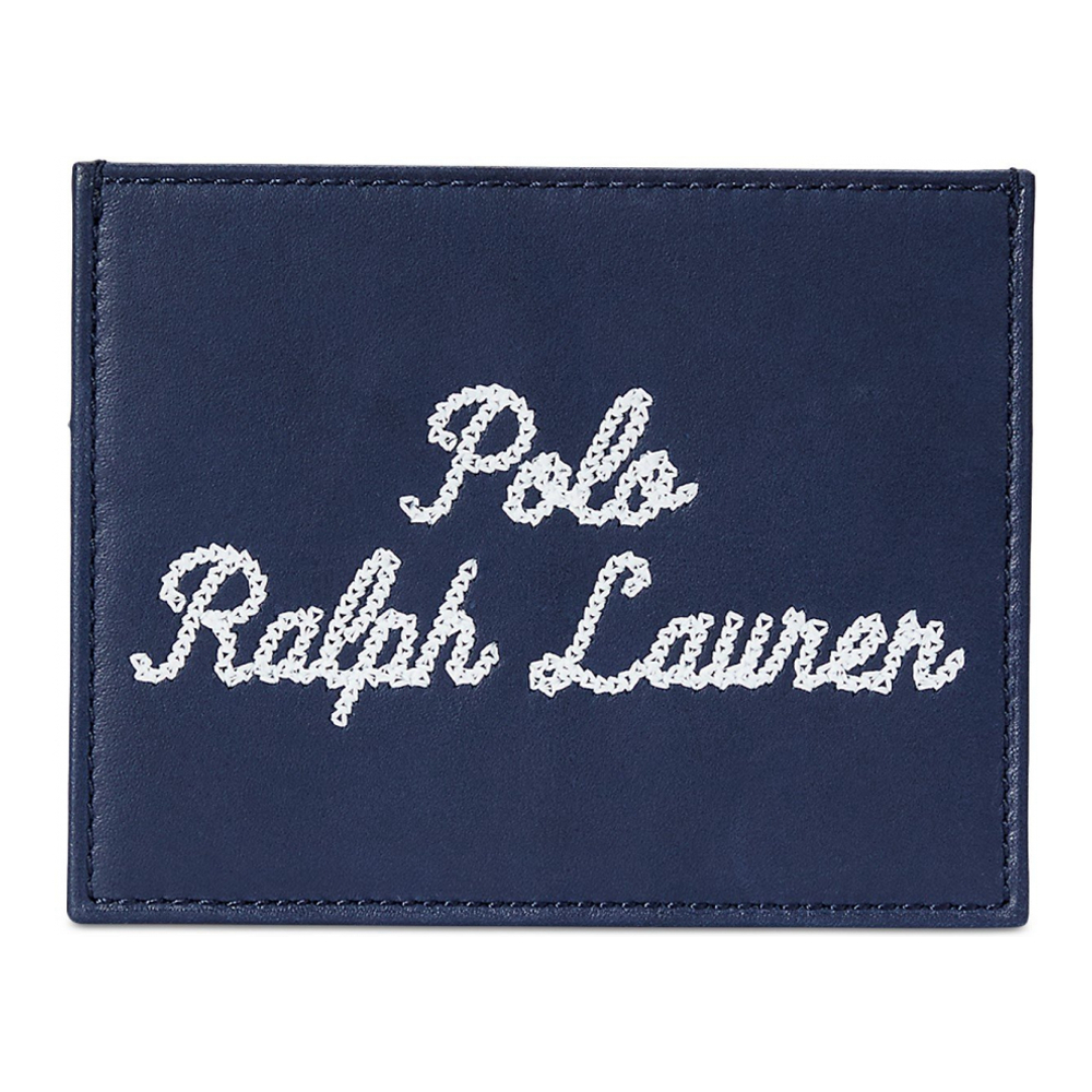 Men's 'Embroidered Leather' Card case