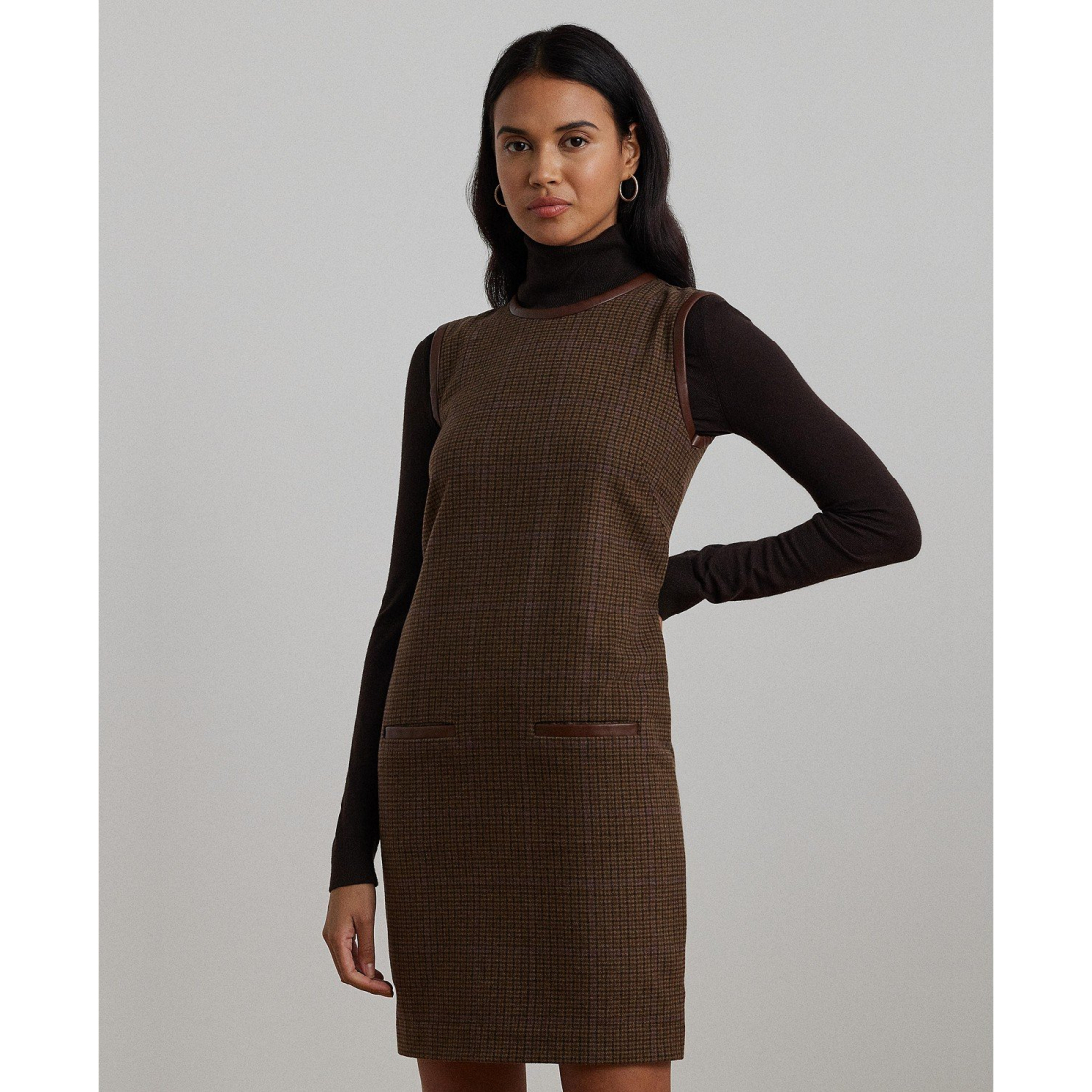 Robe droite 'Checked' pour Femmes