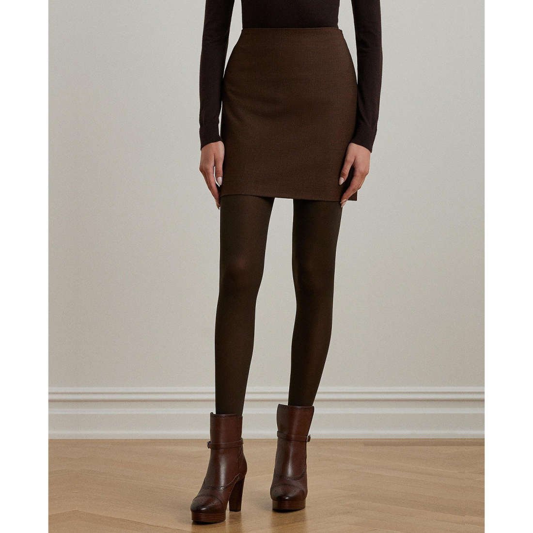 Mini Jupe 'Glen Plaid Pencil' pour Femmes