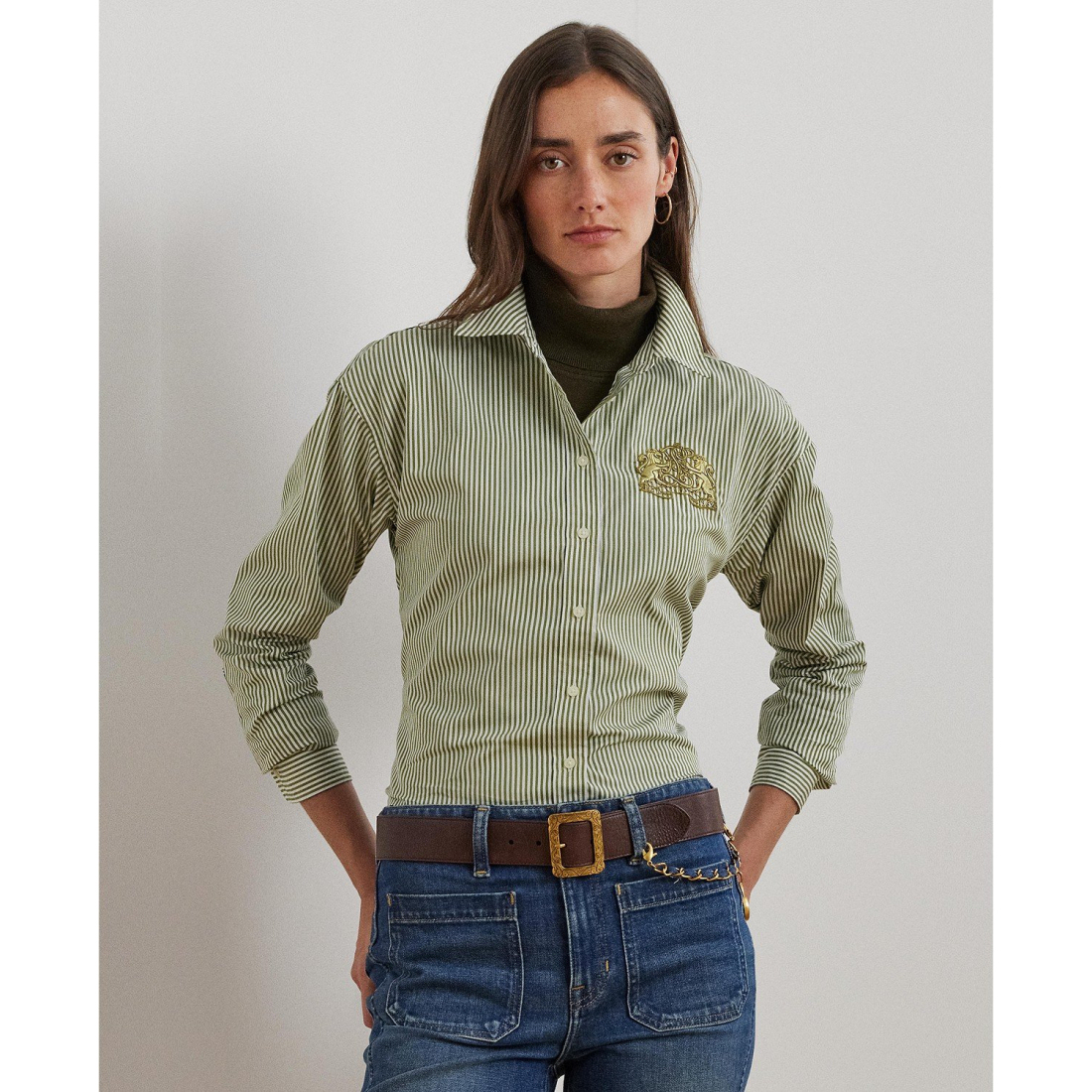 Chemise 'Striped Broadcloth' pour Femmes