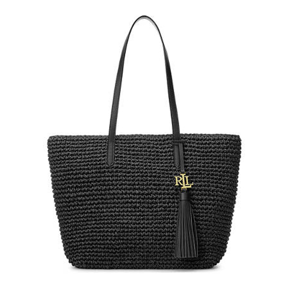 Women's 'Crochet-Straw Medium Whitney' Tote Bag