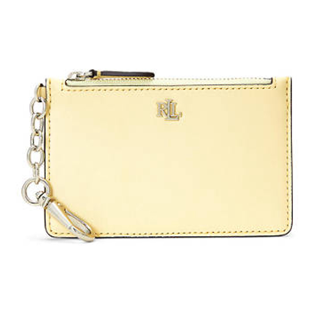 Women's 'Leather Zip' Card case