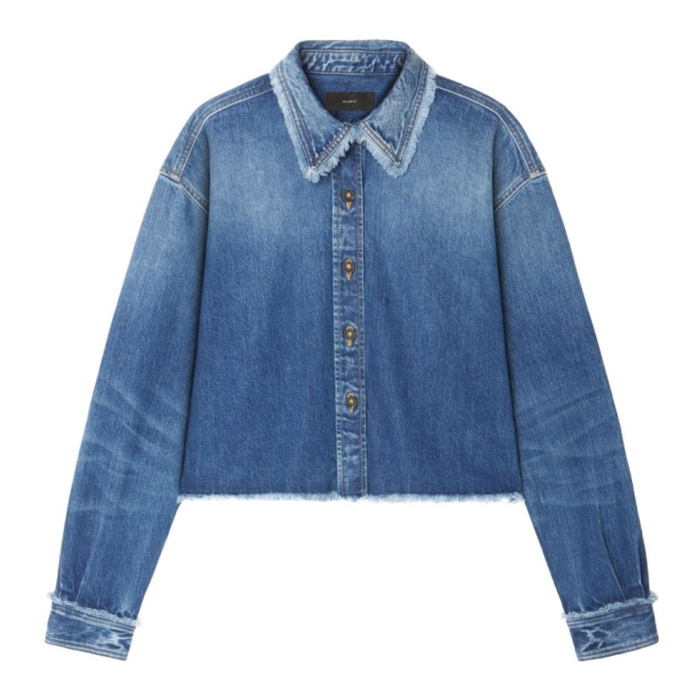 Chemise en Jean 'Fringed' pour Femmes