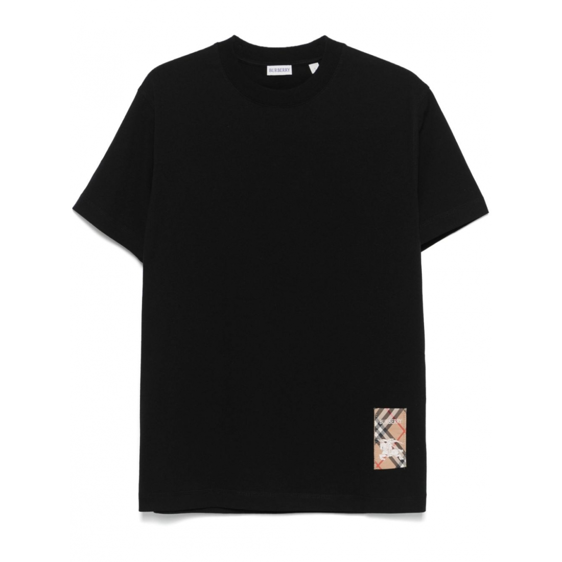 T-shirt 'Check-Logo Patch' pour Hommes