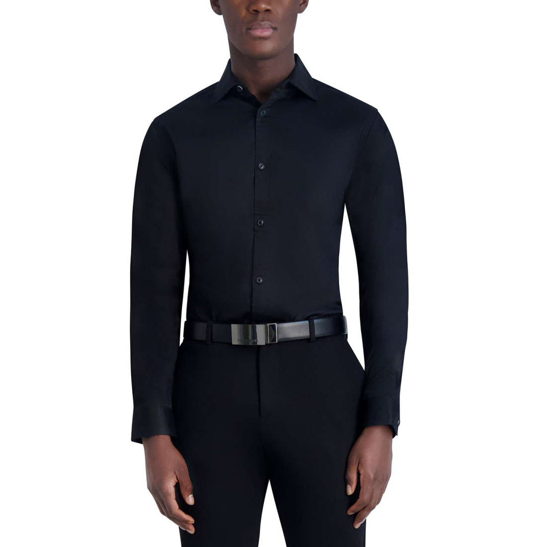 Chemise 'Slim-Fit Sateen Woven' pour Hommes