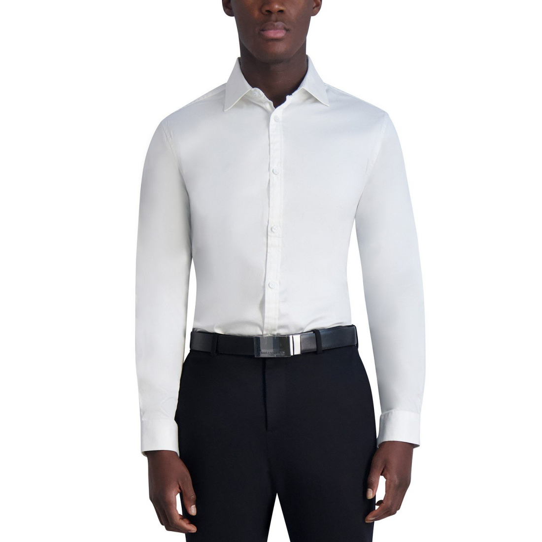 Chemise 'Slim-Fit Sateen Woven' pour Hommes