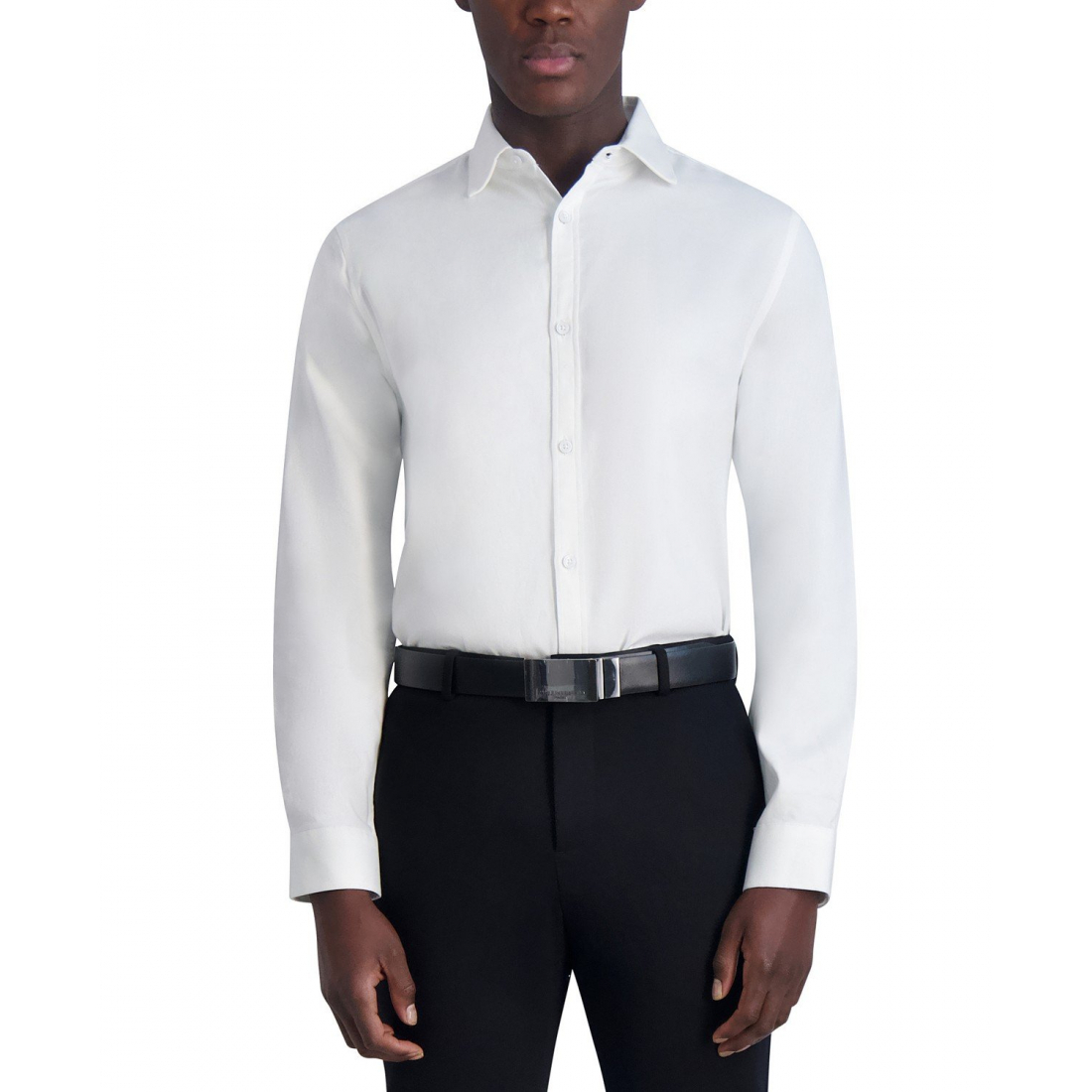 'Slim-Fit Twill Woven Shirt' pour Hommes