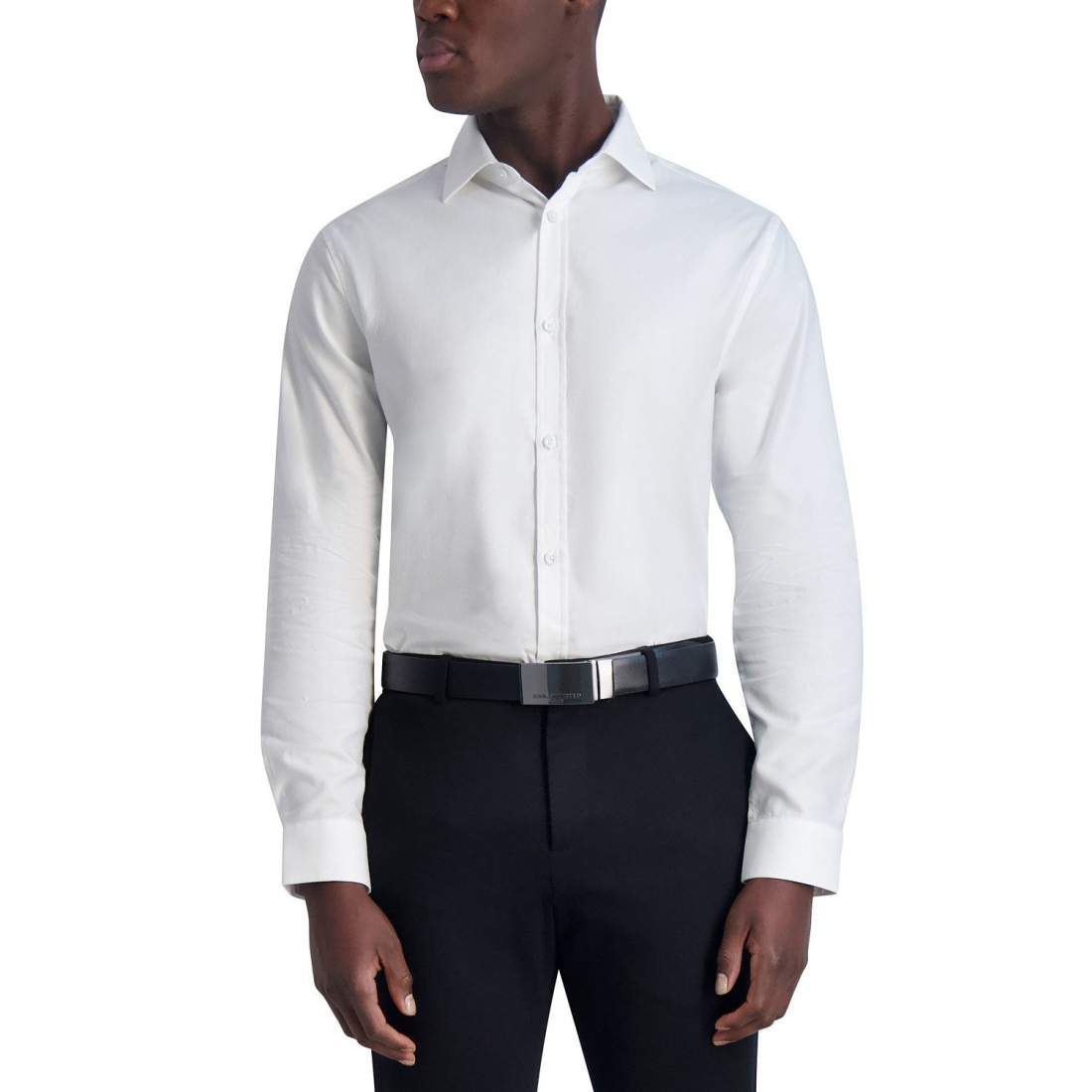 Chemise 'Slim-Fit Diamond Woven' pour Hommes