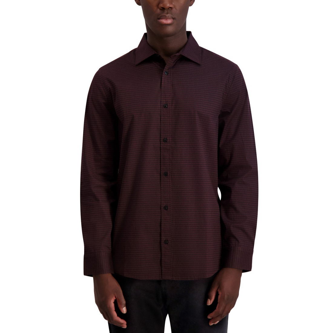 Chemise 'Slim-Fit Logo-Print' pour Hommes