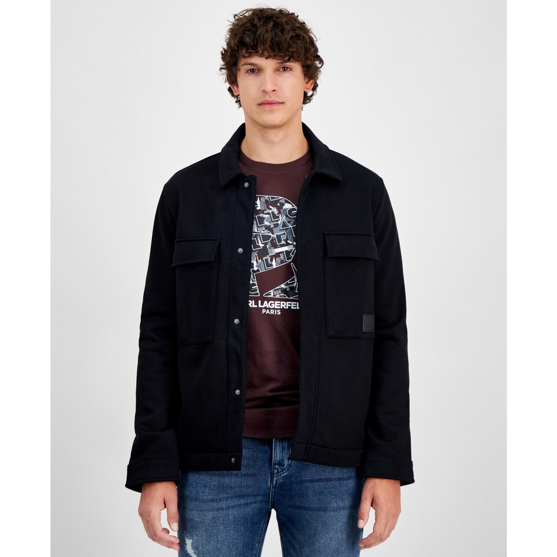 'Slim-Fit Shirt Jacket' pour Hommes