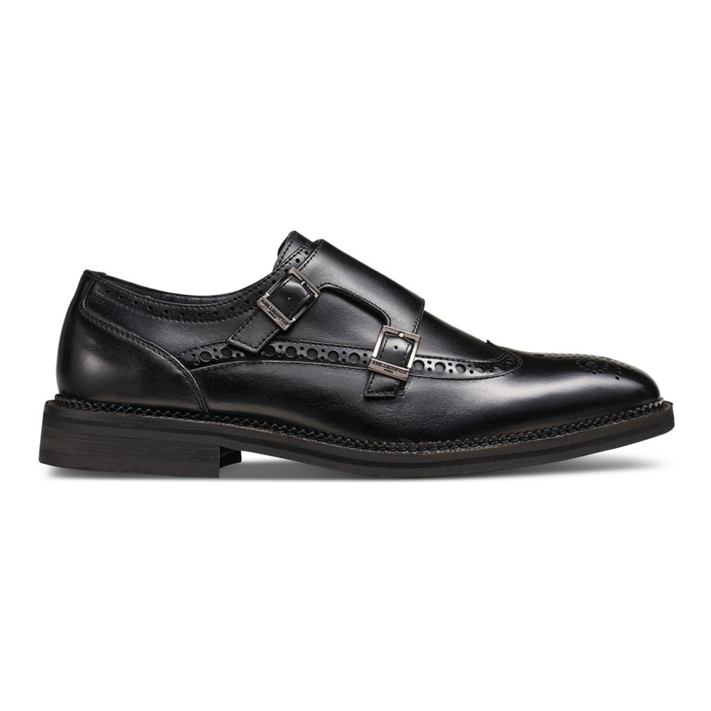 Men's 'Double Buckle Strap Wingtip Dress' Monk Shoes