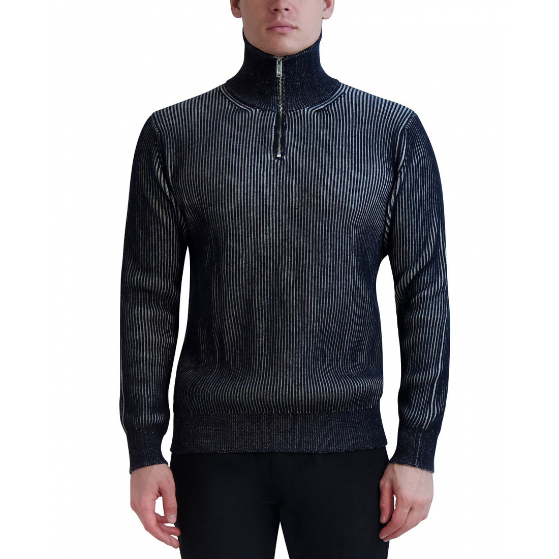 Men's 'Slim Fit Quarter-Zip Long Sleeve Double Needle Sweater' Sweater