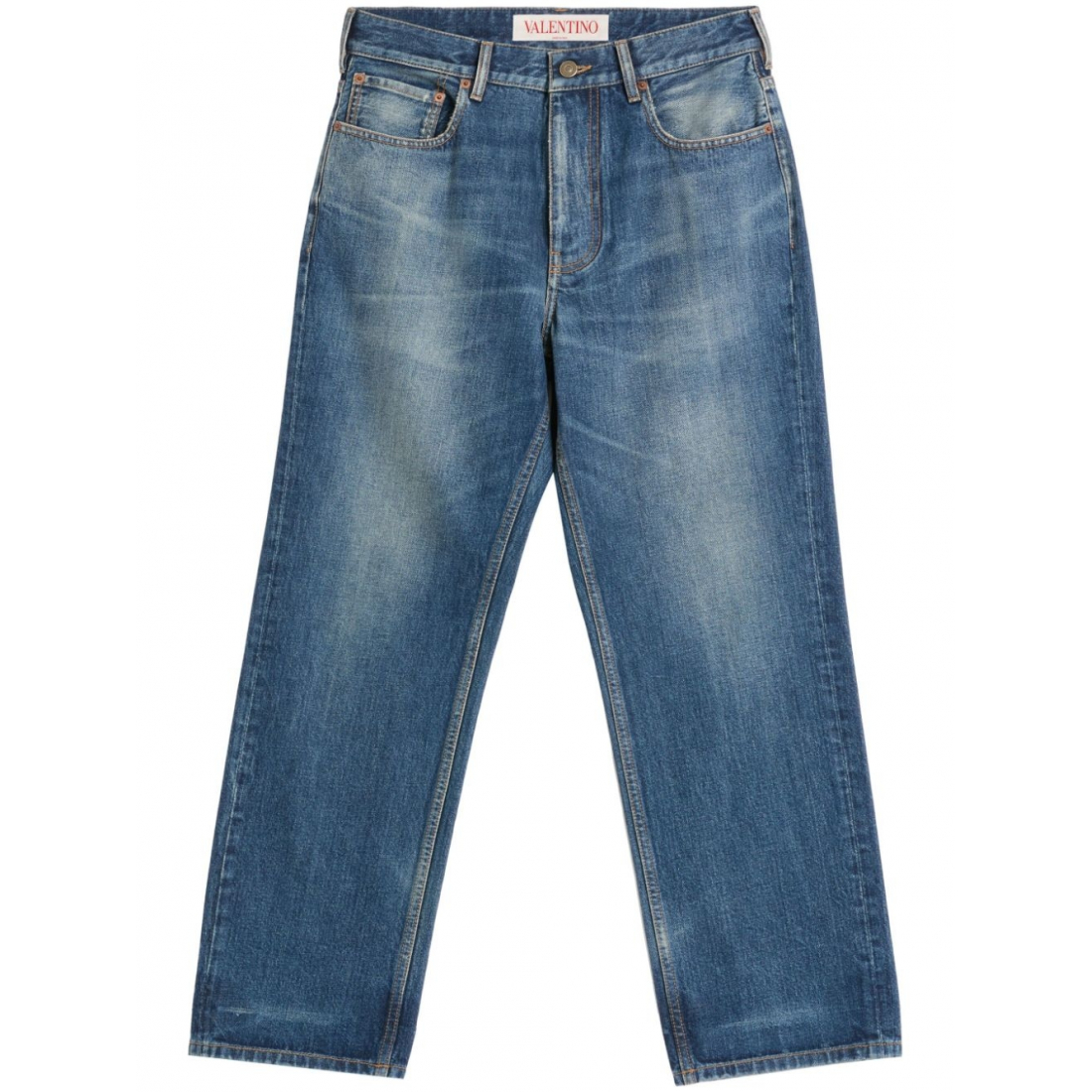 Men's 'Logo-Patch Washed' Jeans